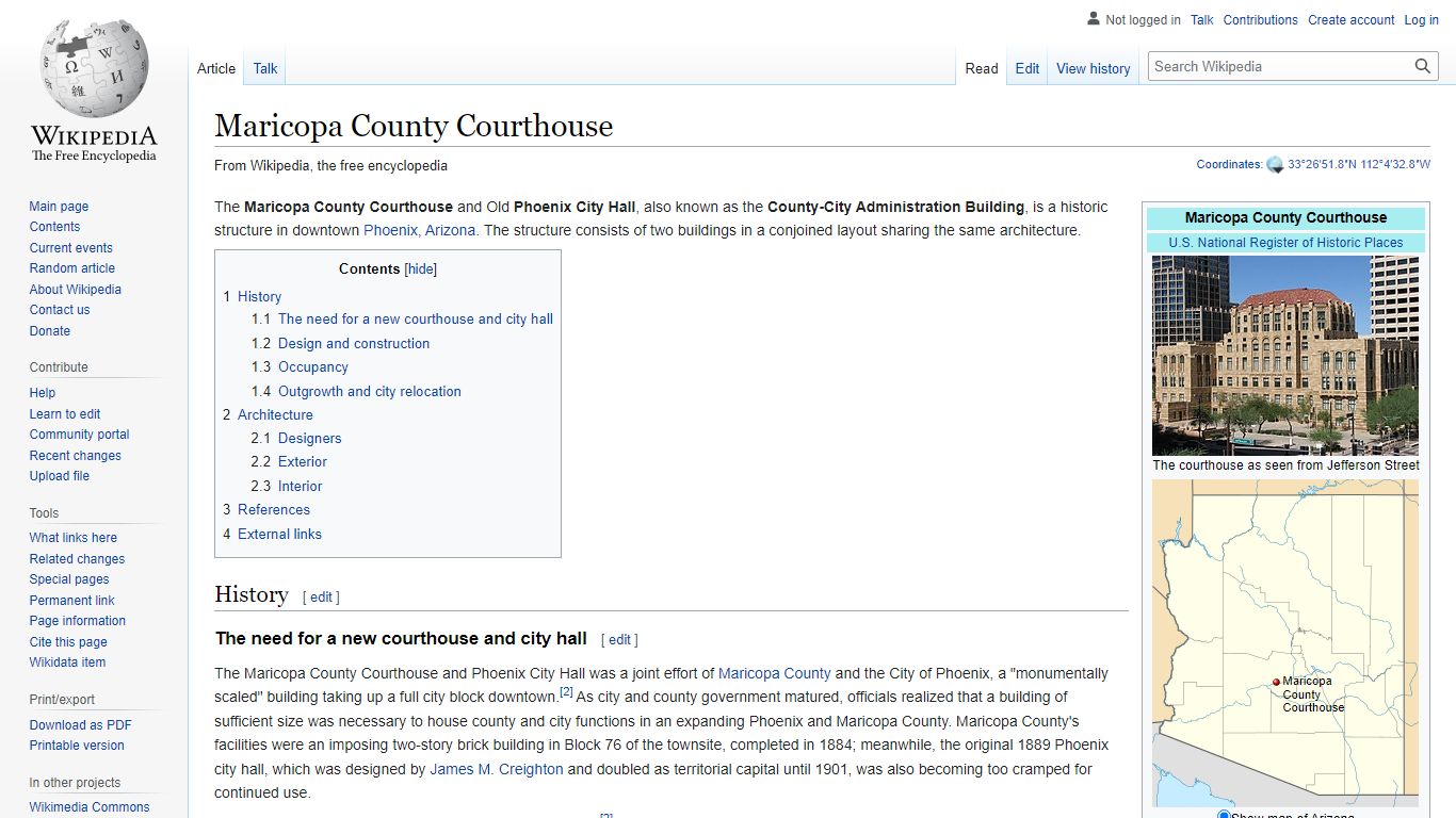 Maricopa County Courthouse - Wikipedia